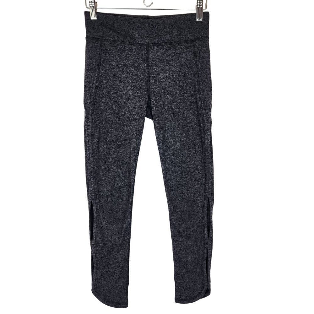 Free People Movement Infinity Cut Out‎ Crop Legging Womens S Gray Soft Stretch
